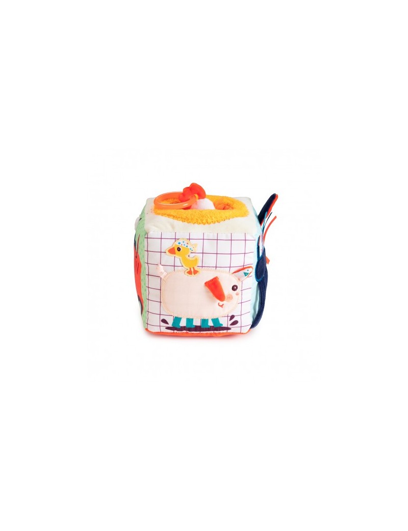 Cube sonore d'activités Ferme - Lillipuciens - Trésors d'Enfance à Rodez-jeux-jouets