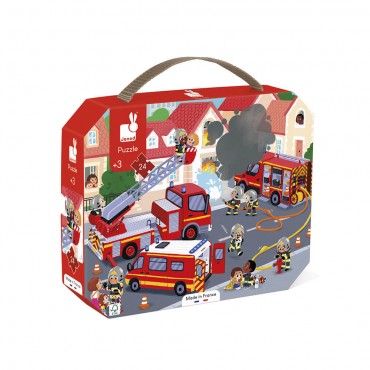 Puzzle pompier 24 pcs - Janod
