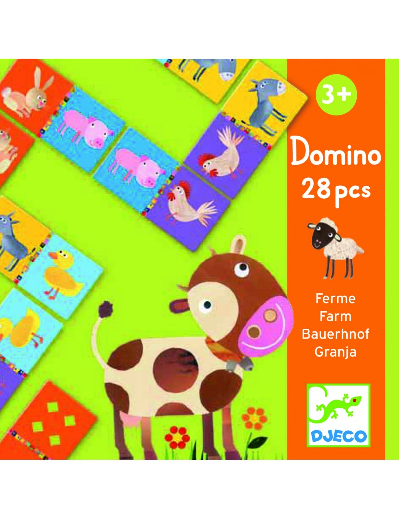 Domino de la Ferme - Djeco - Trésors d'Enfance à Rodez