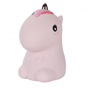 Veilleuse Licorne Rose à...
