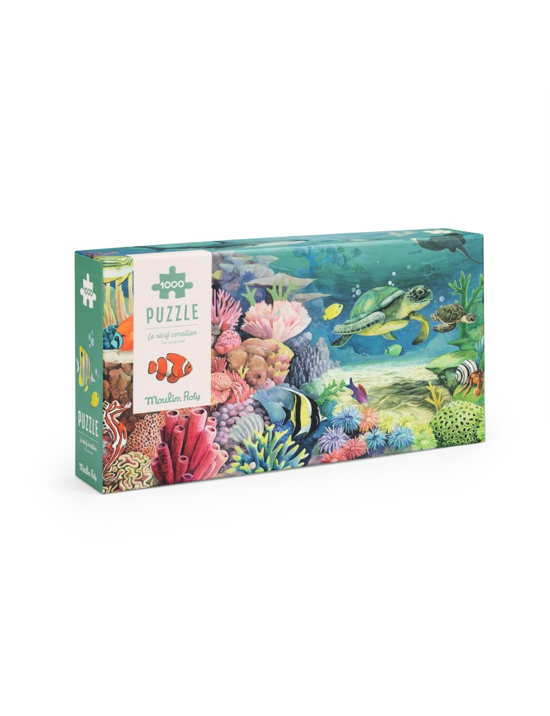 Puzzle le récif coralien 1000 pcs Tout autour du monde - Moulin Roty - Trésors d'Enfance à Rodez