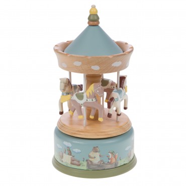 Carrousel en bois Léonard le renard - Amadeus Les Petits - trésors d'Enfance à Rodez