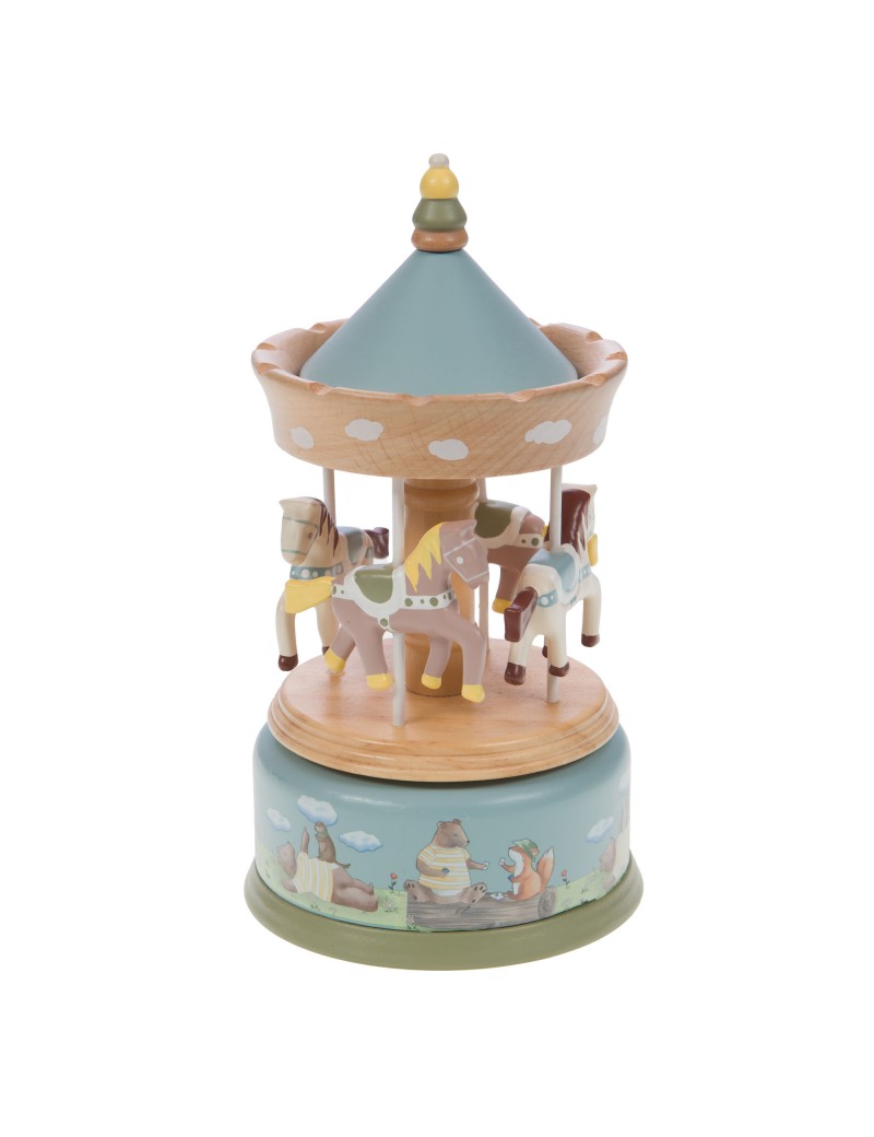 Carrousel en bois Léonard le renard - Amadeus Les Petits - trésors d'Enfance à Rodez