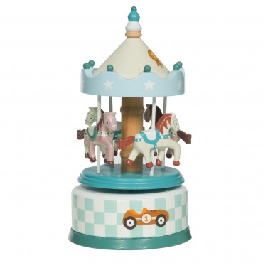 Carrousel en bois Rally voiture - Amadeus Les Petits - Trésors d'Enfance à Rodez
