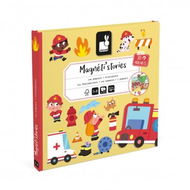 Magnéti'stories Pompiers - Janod - Trésors d'enfance