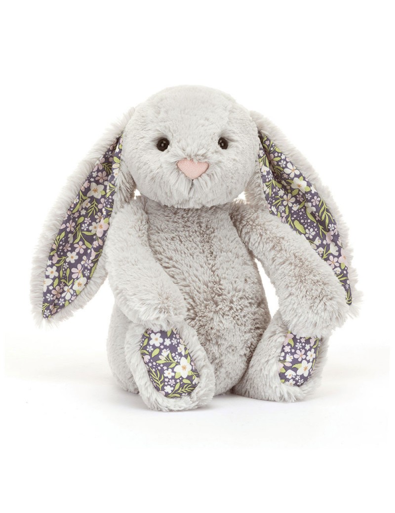Peluche Lapin Blossom Silver Bunny Bloom Original - Jellycat - Trésors d'Enfance à Rodez