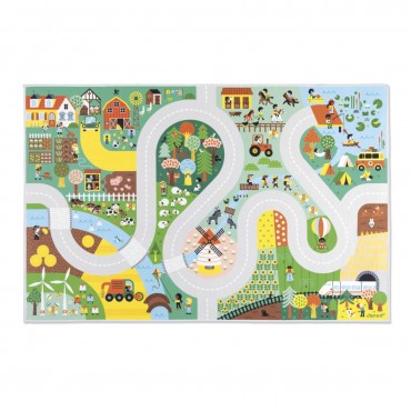 Tapis Campagne Cross Roads - Janod - Trésors d'Enfance à Rodez