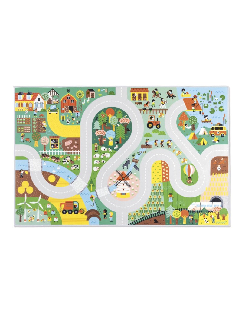 Tapis Campagne Cross Roads - Janod - Trésors d'Enfance à Rodez