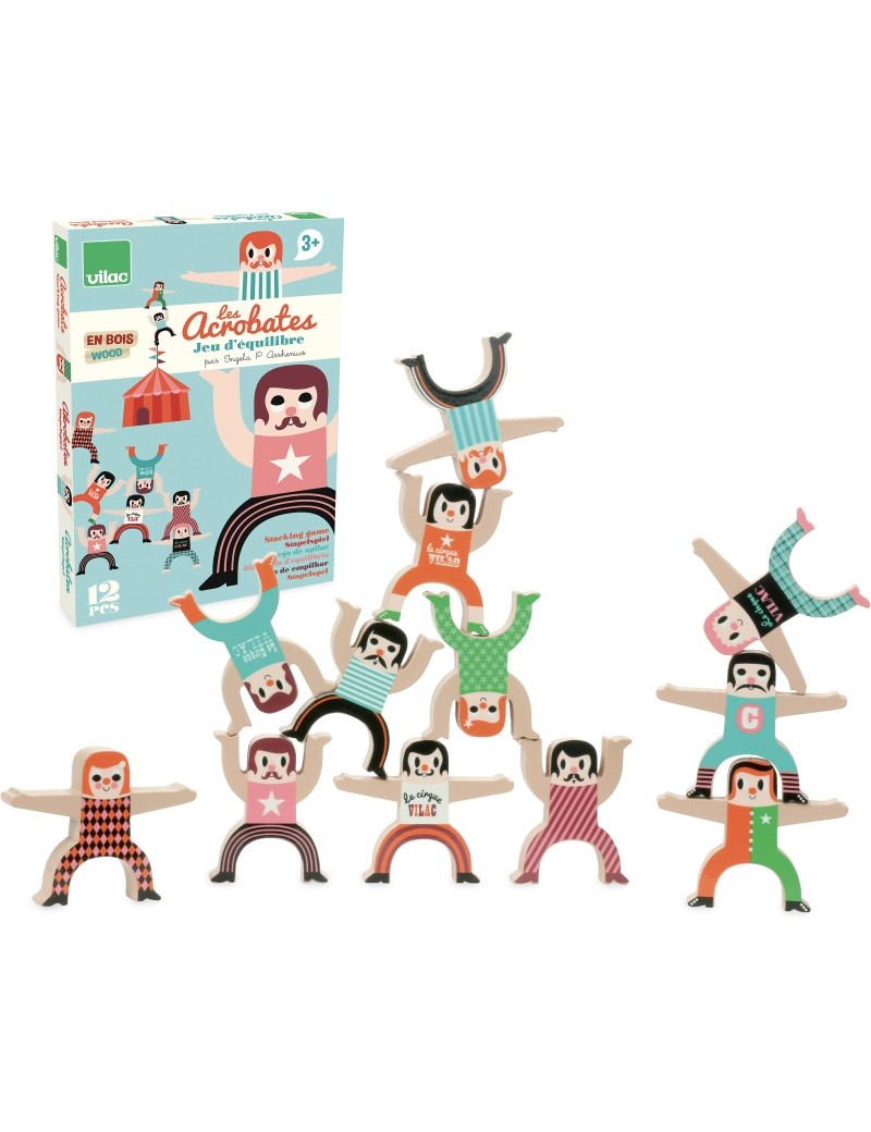 Les Acrobates par Ingela P.Arrhenius - Vilac - Trésors d'Enfance à Rodez