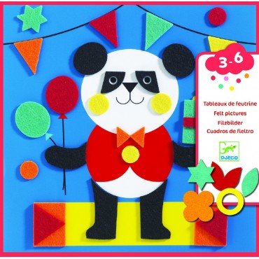 Tableaux de feutrine : Douces créatures - Djeco - Trésors d'Enfance à Rodez