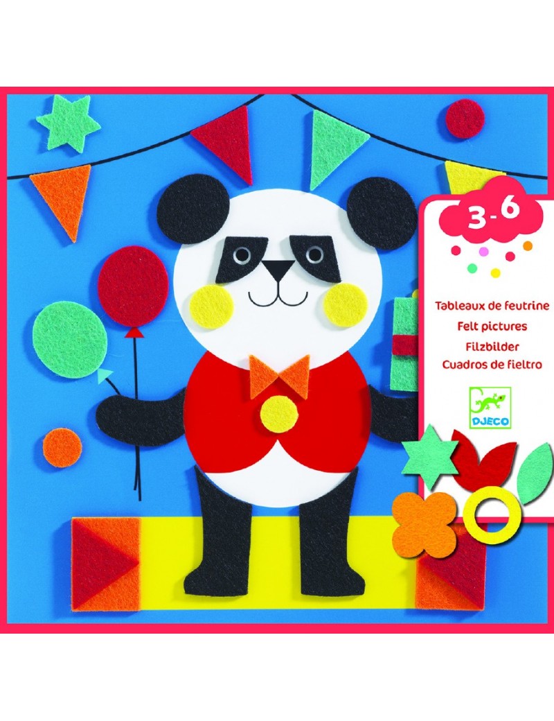 Tableaux de feutrine : Douces créatures - Djeco - Trésors d'Enfance à Rodez