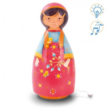 Lampe Musicale : La fille aux fleurs - L'Oiseau Bateau - Trésors d'Enfance à Rodez