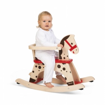 Cheval à Bascule Caramel - Janod - Trésors d'Enfance à Rodez-jouet premier âge-pour les petits