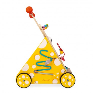 Chariot multi-activités Chat - Janod - Trésors d'Enfance à Rodez-jouets